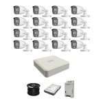 Hikvision New Colour Night Vision -audio- Hilook By 16CH Turbo HD Kit -16 X 1080P Colorvu Cameras - 20M Full Colour Night Vision