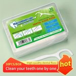30 55PCS Dental Flosser Picks Deep Cleaning Dental Floss For Proper Oral Care Portable Hygienic Flosser For Travel Daily Life Tr
