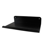 Slatted Panel Steel Shelf 600MM Black Wall Display Shelf