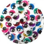 Dala Googly Eyes - Assorted Colours 15MM 12 Pack