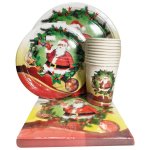 Santa Claus Paperplate Set 40PC