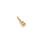B ~ Alphabet Charm In Yellow Gold