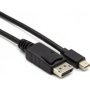 GIZZU MINI Displayport To Displayport Display Cable 3M Black