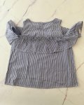 &us Blue And White Striped Top 11Y
