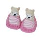 Snug-on Moccasins - Pink Bear - 6-12 Months