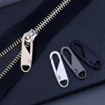 4-PACK White Zipper Replacement Pull Tabs - Premium Zinc Alloy Zipper Slider For Luggage Jackets Backpacks Boots Wallets And Coa