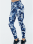 Saturno Abstract Baby LEGGINGS - Blue - Medium