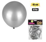 Balloons Giant 6PC Silver F-02