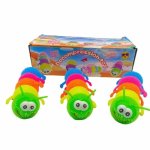 Rainbow Squishy Worm With Light