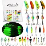 Dovesun Ice Fishing Jigs Ice Fishing Lures Jig Heads Walleye Fishing Lures Crappie Jigs Glow In Dark-ice Fishing Jigs With Stora