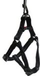 Dog's Life - Reflective Supersoft Webbing Step In Harness - Black Small