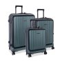 CELLINI Tri Pak 3 Piece Travel Luggage Set Green