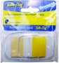 Sello-flag Repositionable Polypropylene Flags - 50 Sheets 25 X 43MM Yellow