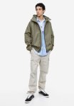 Regular Fit Windbreaker - Green