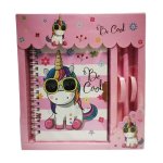 Unicorn Secret Lockable Notebook & Pen Set Be Cool