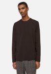 Slim Fit Jersey Top - Dark Brown