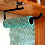 Versatile Wall-mounted Storage Rack For Kitchen & Bathroom - No-drill Space-saving Organizer For Paper Towels Plastic Wrap And M