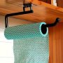 Versatile Wall-mounted Storage Rack For Kitchen & Bathroom - No-drill Space-saving Organizer For Paper Towels Plastic Wrap And More