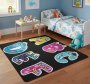 Kids Vinyl Rug Alphabet Letters Design