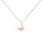 Ajidou Chain Necklace Butterfly Design Pendant Necklace