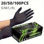 20/50/100PCS Disposable Nitrile Gloves Powder-free Latex-free Durable Ideal For Kitchen Cleaning Tattoo Hair Dye Pet Care Beauty Salon Use - Waterproof Household Gloves