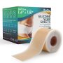 Professional Silicone Scar Sheets 1.6" X 150" Scar ROLL-3.8M - Scars Removal Treatment - Reusable Silicone Scar Tape Strips Type For Keloid C-secti