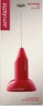 Handheld Battery Operated Milk Frother With Stand Red
