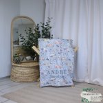 Fleece Blanket Vintage Car Blue