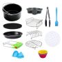 Air Fryer Accessories Set 8 Inch XL Deep Kitchen Fryer Accessories Tools