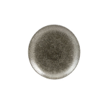 Churchill - Raku Quartz Black Coupe Plate 16.5CM Set Of 12