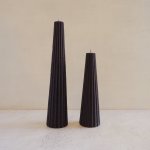 Gear Candle - Ebony - Large 5.5CM 5.5CM 27CM