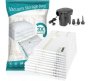 X-home Vacuum Storage Bags And Pump Travel Organizer Clear