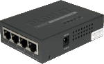 Planet 4-PORT 802.3AF Power Over Ethernet Injector Hub - 60W External Power Adapter