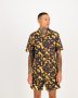 Tortoise Shell Mens Shirt - 1XL / Brown / Men