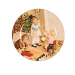Plate Dia 33CM With Kids Playing