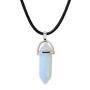 Pendant Natural Stone Charm Gemstone With Necklace - Pink Opalite Crystal