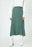 Medium Rise Midi Skirt - Green