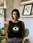 Evil Eye Vest - Black - Small
