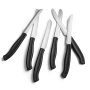 6 Serrated Blade Steak Knives With Nylon Handles