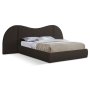 Violet Sleigh Bed Queen - Coco Brown