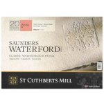 Hp+ Wc. Block - 300GSM 26 X 18CM White 20 Sheets - Glued On 4 Edges