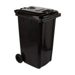 Buzz Refuse Bin Recycled With 2 Wheels 240L Black