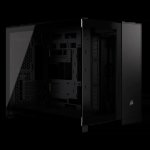 Icue 2500X Micro Atx Black Dual Chamber PC Case 2X 2.5" Drive Bays 2X 3.5" Up To 360MM Radiator Compatible