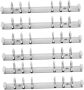 6PCS Metal Loose Leaf For Projects Practical Segmented Binder Clips