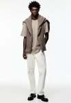 Regular Fit Piqu T-Shirt - Beige
