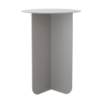 Folding Nesting Table - Light Grey Tall - 55CM H X 40CM Dia