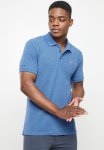 Polo Soft Melange Tipped Short Sleeve Golfer - Cobalt