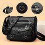 1PC Soft Pu Leather Fashion Shoulder Bag Business Crossbody Bag Simple Briefcase