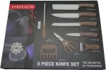 Casey Everyealth 8PC Knife Set Wd grain