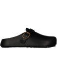 Black Buckle Moulded Sandal - 9 Black
